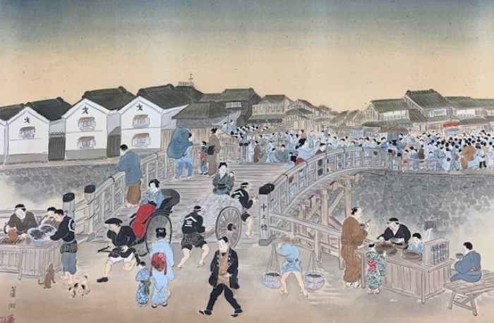 江戸店周辺の風景画